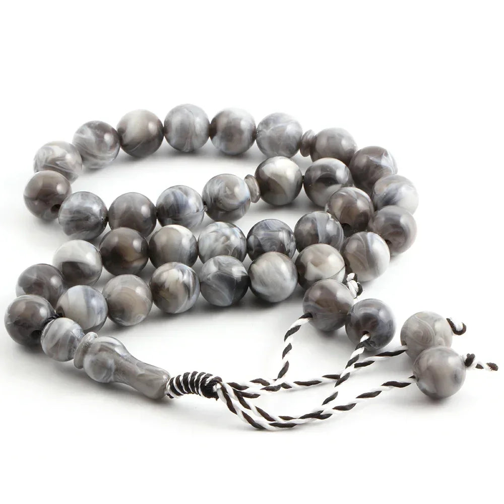 Yoga Bracelet 10 Styles Semi Precious Stone Prayer 14mm Round Rosary Bracelet Meditation Bracelet Muslim Ramadan Boho Jewelry