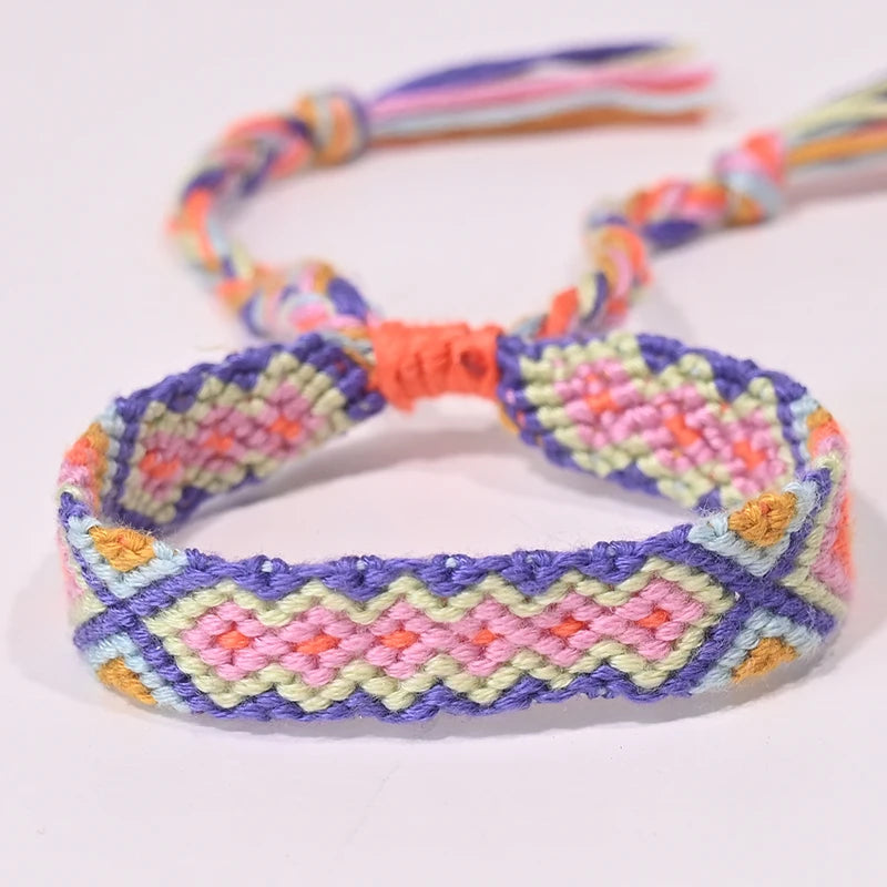 Bracelet d'amitié bohème tressé en corde pour femmes, style plage d'été, bijoux ethniques Nibir